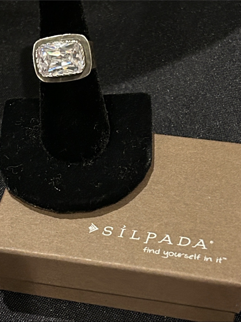 Silpada R1860 Sterling Silver CZ Ring